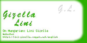 gizella lini business card